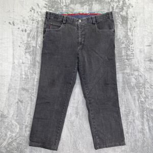 New Meyer Modern Comfort Straight Jeans Men's Size 36x29 Dark Gray Denim‎